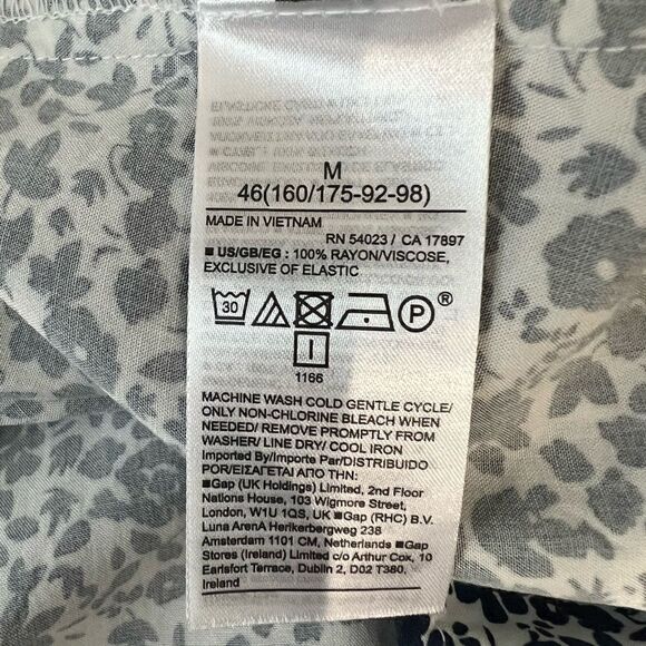 Gap Summer dress white and blue floral size medium - Picture 5 of 16